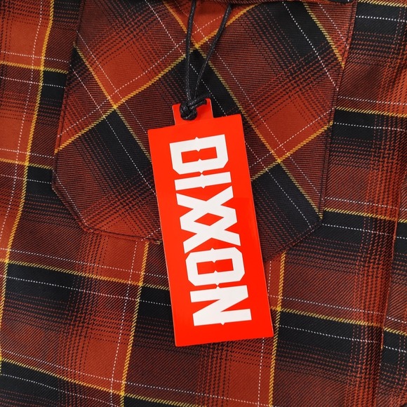 Dixxon Snap-on High Impact Jacket Mens 2XL Orange Black Plaid Sherpa Lined - Picture 9 of 16